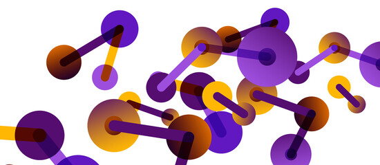 Network concept abstract background. Dots connection. Big data idea. Business template for wallpaper, banner, background or landing