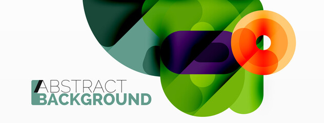 Fototapeta premium Creative geometric wallpaper. Circles, lines background. Business template for wallpaper, banner, background or landing