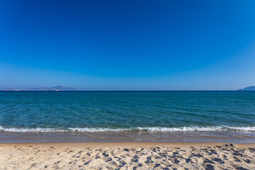 sunset at the beach in kos