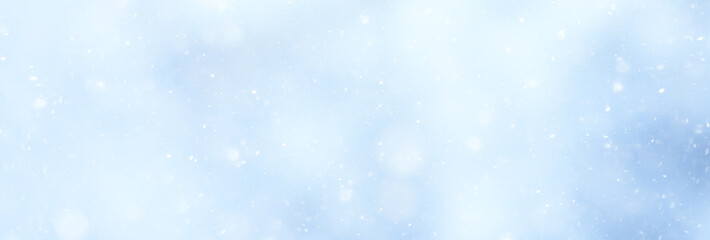 abstract blue background snow snowflakes, new year, glow design