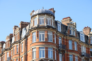 Fototapeta na wymiar The characteristic houses of Notting Hill, London