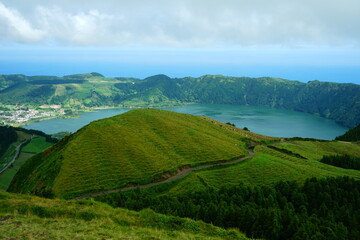 Obraz premium Sete Cidades, Sao Miguel, Azores islands, Portugal