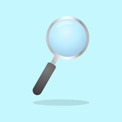 search icon vector. isolated magnificient glass
