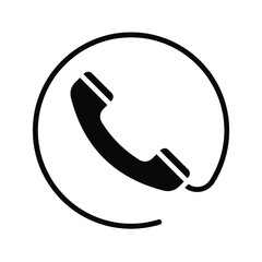 Phone icon. Telephone icon symbol isolated. call sign. vector illustration