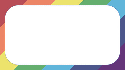colorful rainbow frame wallpaper illustration, perfect for wallpaper, backdrop, postcard, background for your design