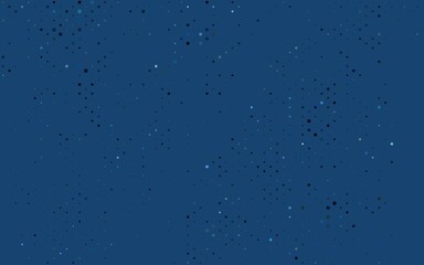 Light BLUE vector cover with spots.