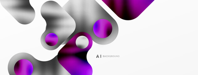 Round shapes and circle geometric abstract background. Vector Illustration For Wallpaper, Banner, Background, Card, Book Illustration, landing page