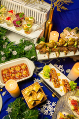 Meatballs on the festive table