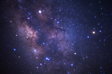 Milky way galaxy with stars and space dust in the universe - 516050547