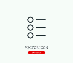 Filter vector icon. Editable stroke. Symbol in Line Art Style for Design, Presentation, Website or Mobile Apps Elements, Logo.  Filter symbol illustration. Pixel vector graphics - Vector