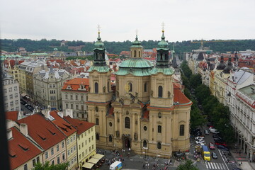 Obraz premium Buildings surrounding the Old Town Square in Prague