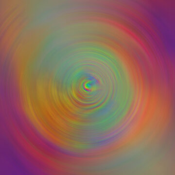 Neon Background With Volumetric Curvy Shapes And Wavy Lines Abstract Fluid Swirl Or Vortex Of Bright Orange Purple Pink Mix Shape Spiral Liquid Twist. Magic Spiral Illusion In Digital Illustration. 