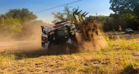 excavator machine in action