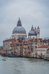 Fototapeta na wymiar Panorama of Venice at Canal Grande, Veneto, Italy, Europe, World Heritage Site