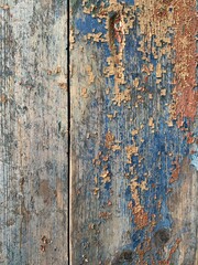 Blue old wooden backround
