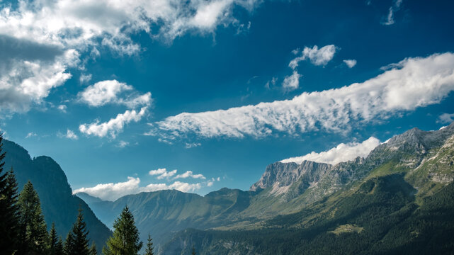 The Montasio group in the Julian Alps
