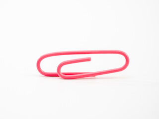 Set of colored paper clips.