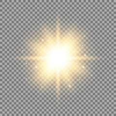 star, sun, light effect