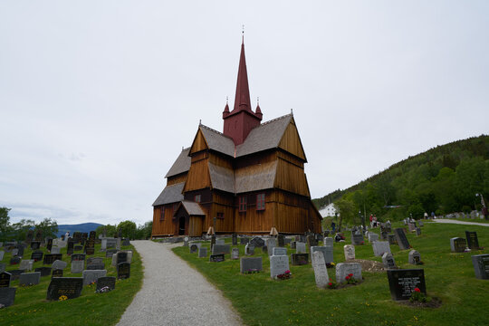 Ringebu stave church and cemetery