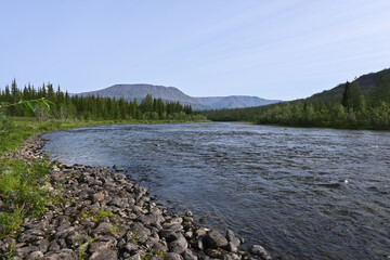 A river on the Putorana plateau.
