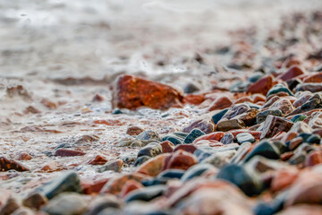 Dahab Stones which are like Jewells lies on the beach