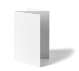 folded leaflet white blank paper template book