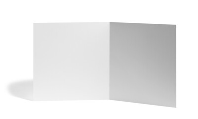 folded leaflet white blank paper template book