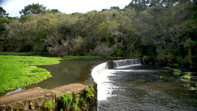 Water Fall in the Brazilian mountains and rainforest.