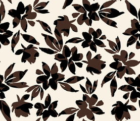 Daisy flower pattern. Seamless flower pattern.