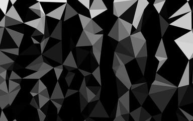 Obraz premium Dark Silver, Gray vector abstract polygonal layout.