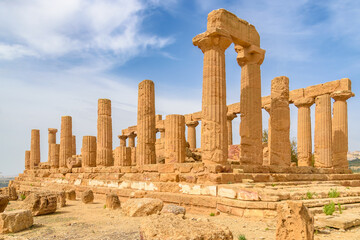 classical greek temple in agrigento