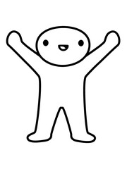 Design glückliches kleines Männchen 