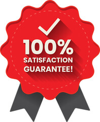 labels bedge 100% satisfaction Guarantee