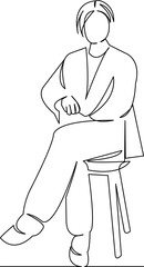 girl sitting on a chair