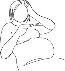 sick pregnant woman