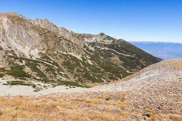 Landscape of Pirin Mountain near Polezhan Peak, Bulgaria