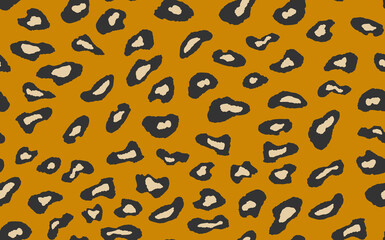 Abstract modern leopard seamless pattern. Animals trendy background. Color decorative vector stock illustration for print, card, postcard, fabric, textile. Modern ornament of stylized skin
