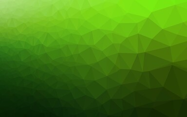 Fototapeta na wymiar Light Green vector abstract polygonal texture.