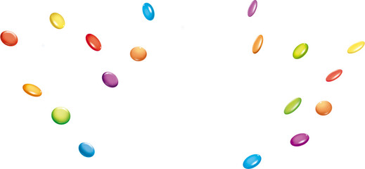 falling colorful confettis