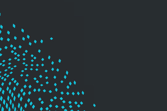 background blocks blue particles abstract with blackbackground 