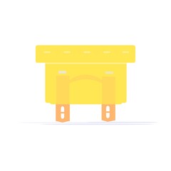 Auto fuse pe fundal alb.