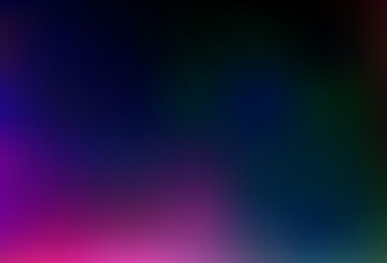 Dark Multicolor, Rainbow vector glossy bokeh pattern.