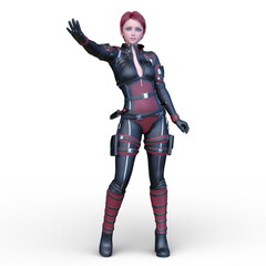 Obraz premium 女性戦士
