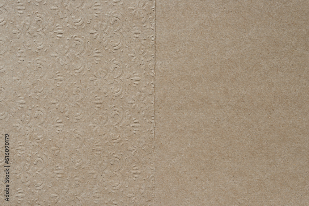 Wall mural fancy plain brown paper with pattern background