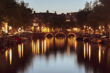 night view of the old town