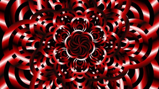luxurious caleidoscope  colourful flowers line art pattern of indonesian culture traditional  batik  for intro opening ads commercial 
