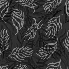 autumn branches with leaves seasonal seamless pattern