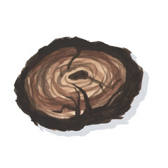 slab tree  illustration hand drawing