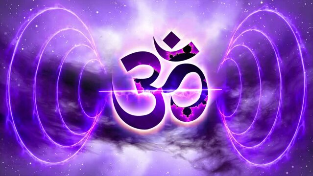 Omm symbol with added energy effect