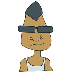 Freehand drawings cartoon men, Character design